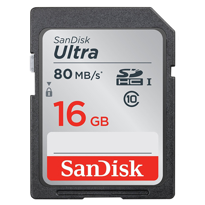 SanDisk Ultra SecureDigital SDHC 16GB Class 10/UHS-I | SDSDUNC-016G