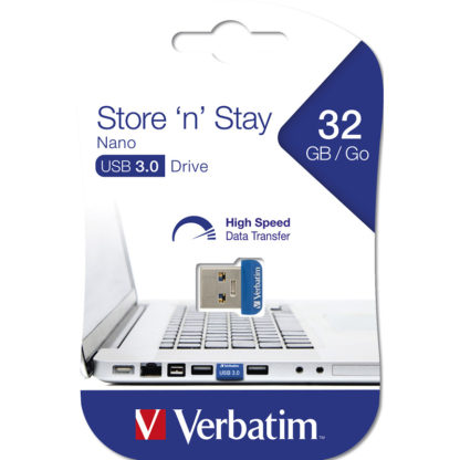 Verbatim NANO USB 3.0 Drive 32GB | Blue - 98710
