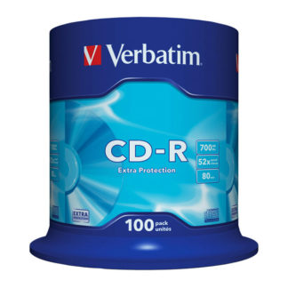 Verbatim Extra Protection CD-R 700MB 52x Cakebox 100 - 43411