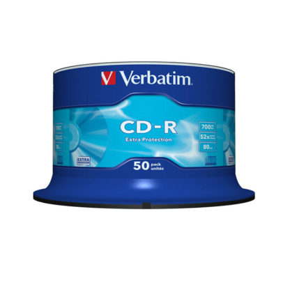 Verbatim Extra Protection CD-R 700MB 52x Cakebox 50 - 43351