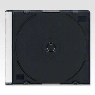 Πλαστική Θήκη CD Slim 5.2mm Μαύρη Μονή