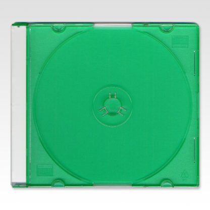 Πλαστική Θήκη CD Slim 5.2mm Πράσινη Μονή