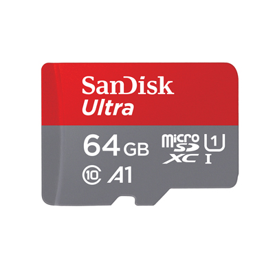 SanDisk Ultra microSDXC with adapter 64GB A1 | SDSQUAR-064G