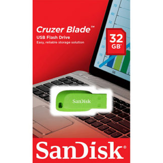 SanDisk Cruzer Blade USB Drive 32GB | Green - SDCZ50C-032G-B35GE