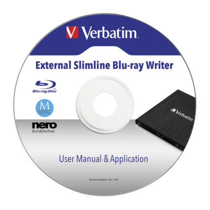 Verbatim External Slimline USB 3.0 Blu-ray Writer | 43890
