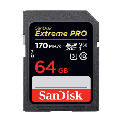 SanDisk Extreme PRO SecureDigital SDXC 64GB V30 | SDSDXXY-064G