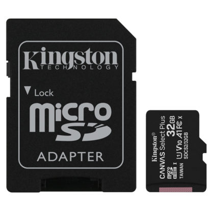 Kingston Canvas Select Plus microSDHC with adapter 32GB A1 | SDCS2/32GB