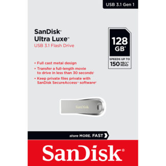 SanDisk Ultra Luxe USB 3.1 Drive 128GB | SDCZ74-128G