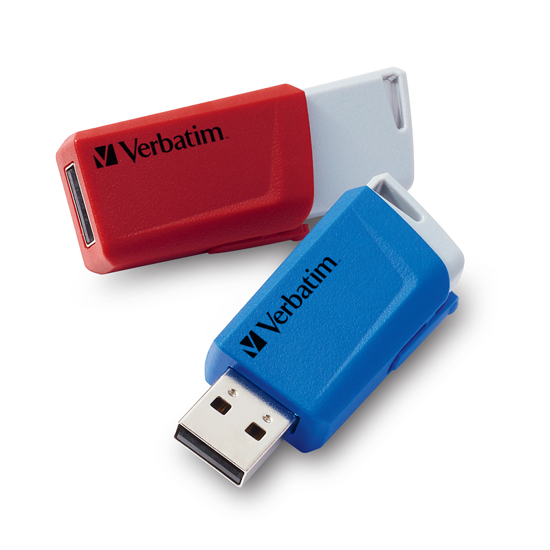 Verbatim Store'n'Click USB 3.0 Drive Red/Blue