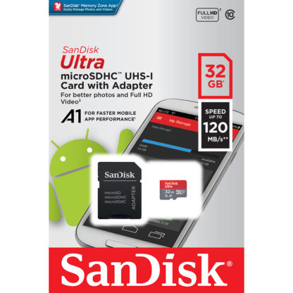 SanDisk Ultra microSDHC with adapter 32GB A1 | SDSQUA4-032G