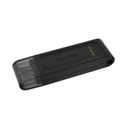 Kingston DataTraveler 70 Type-C USB 3.2 Drive 64GB | Black - DT70/64GB