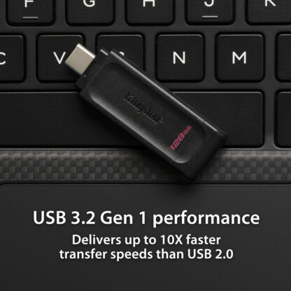 Kingston DataTraveler 70 Type-C USB 3.2 Drive | Black - DT70