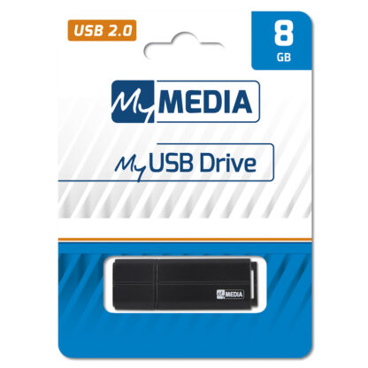 MyMedia MyUSB USB Drive 8GB | Black - 69260