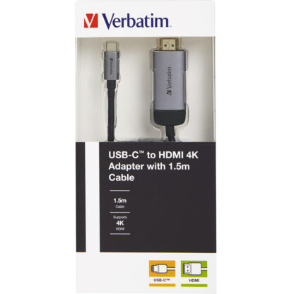 Verbatim USB-C σε HDMI 4K Καλώδιο 1.5m | 49144