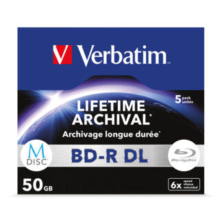 Verbatim M-Disc Lifetime Archival BD-R DL 50GB 6x Jewel Case 10mm - 43846