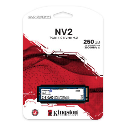 Kingston NV2 PCIe 4.0 NVMe M.2 Εσωτερικός Σκληρός Δίσκος SSD 250GB | SNV2S/250G