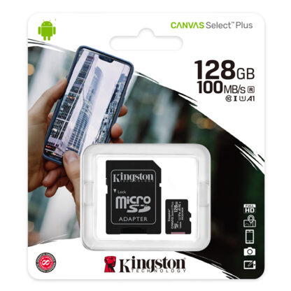 Kingston Canvas Select Plus microSDXC with adapter 128GB A1 | SDCS2/128GB