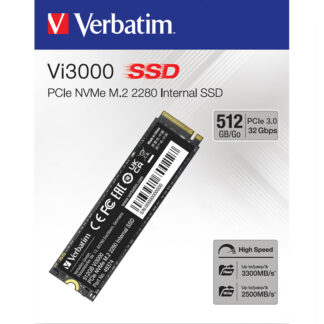 Verbatim Vi3000 PCIe 3.0 NVMe M.2 Εσωτερικός Σκληρός Δίσκος SSD 512GB | 49374