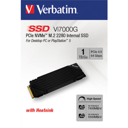 Verbatim Vi7000G PCIe 4.0 NVMe M.2 Εσωτερικός Σκληρός Δίσκος SSD 1TB | 49367
